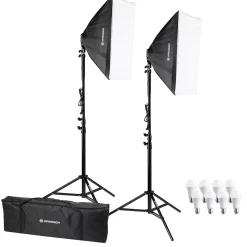 BR-2845 LED Tageslicht-Set mit Softboxen>Bresser Cheap
