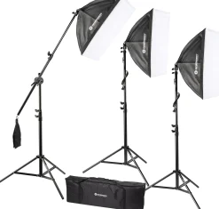 BR-2240 Tageslicht-Set 1875W mit Softboxen>Bresser Fashion