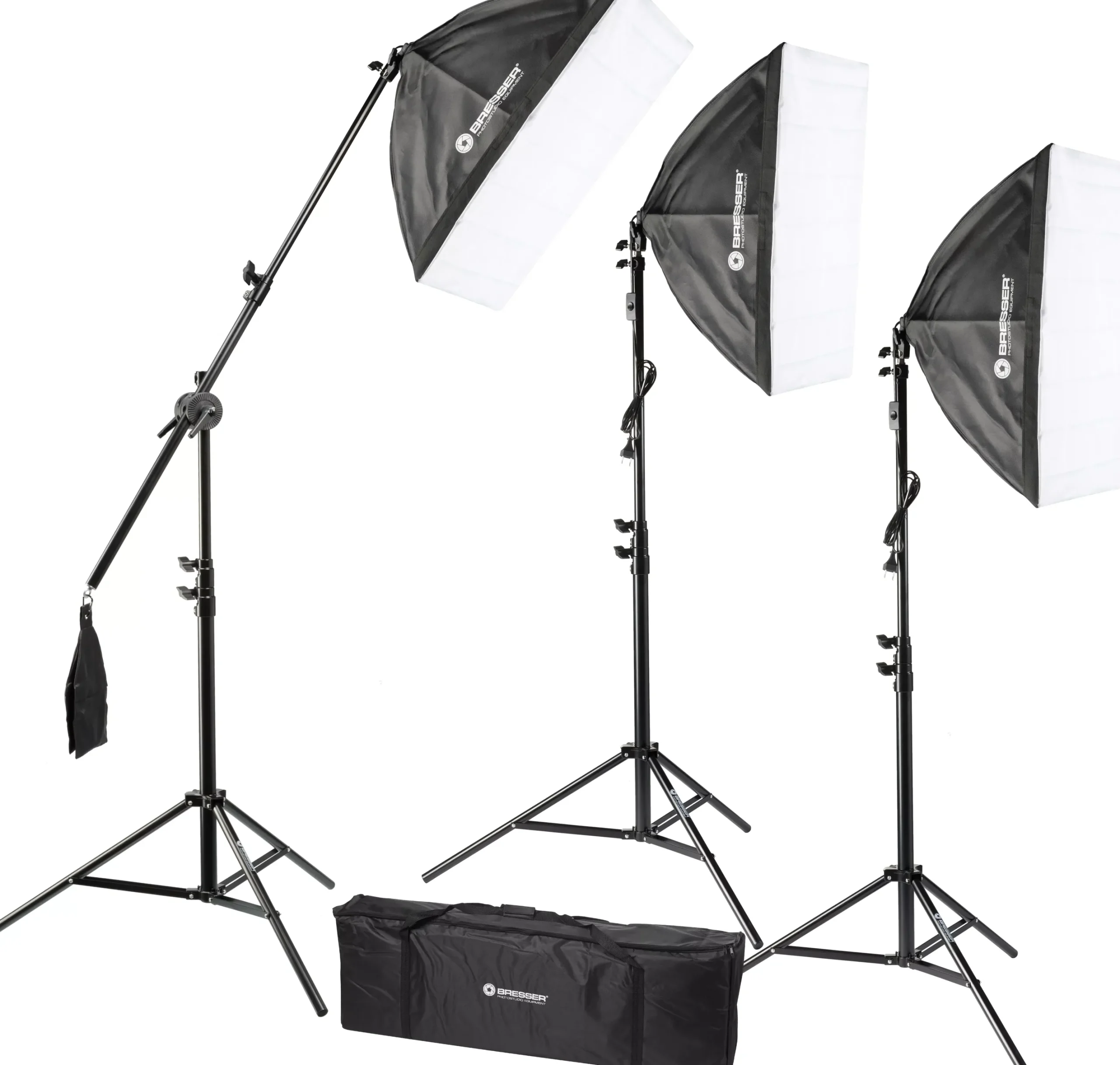 BR-2240 Tageslicht-Set 1875W mit Softboxen>Bresser Fashion