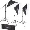 BR-2246 Tageslicht-Set 3375W mit Softboxen>Bresser Discount