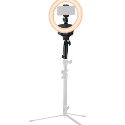 BR-22B Bi-Color LED-Ringleuchte mit Handgriff und Stativanschluss><noscript><img width=