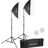 BR-225B LED Tageslicht-Set mit Softboxen 50 x 70 cm>Bresser Flash Sale