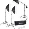BR-230B LED-Tageslicht-Set mit Softboxen>Bresser Cheap