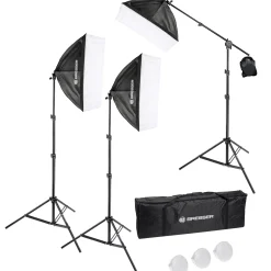 BR-230B LED-Tageslicht-Set mit Softboxen>Bresser Cheap