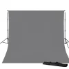 BR-D23 Hintergrundsystem + Hintergrundstoff 3 x 6m Grau>Bresser Flash Sale