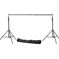 BR-D24 Hintergrundsystem + Greenscreen/ Chromakey Grün Hintergrundstoff 2,5 x 3m><noscript><img width=
