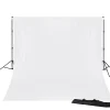 BR-D23 Hintergrundsystem + Hintergrundstoff 3 x 4m Weiß>Bresser Flash Sale