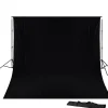 BR-D23 Hintergrundsystem + Hintergrundtstoff 3 x 4m Schwarz>Bresser Clearance
