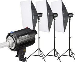 BRM-300AM Studioblitzset 3x 300W>Bresser Discount