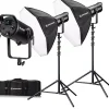 BR-180RGB COB LED Light Duo Kit mit Softboxen>Bresser Best Sale