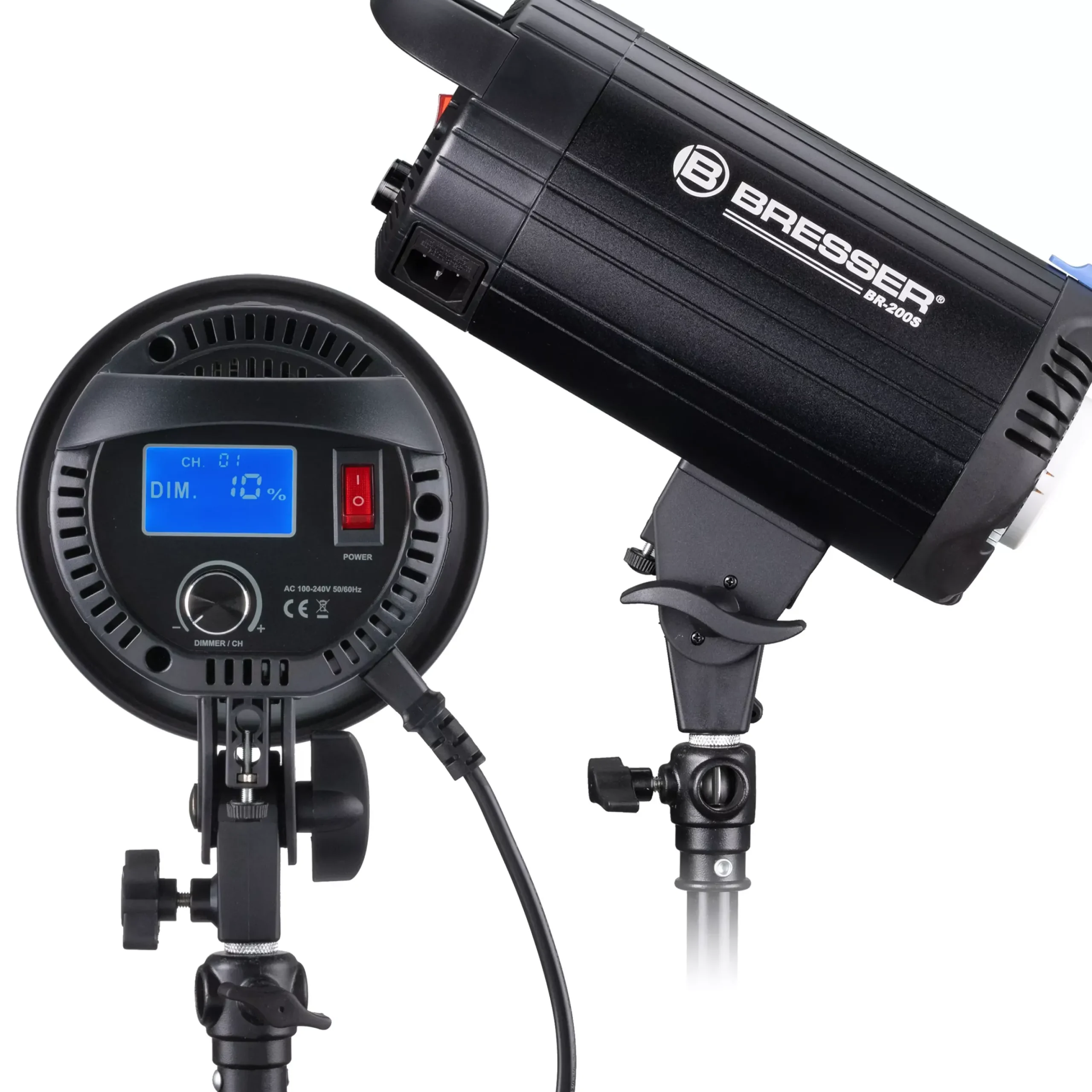 BR-200S COB LED Tageslicht Dual Kit mit Reflektoren>Bresser Store