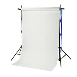 BR-TP240 Hintergrundsystem 240cm hoch + Papierrolle 1,35x11m arktisch weiß>Bresser Hot