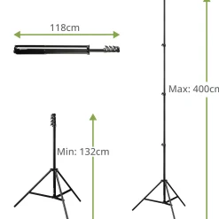 BR-TP400R Lampenstativ 400cm><noscript><img width=
