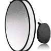 BR-TR8 2-in-1 Faltreflektor silber/weiß 80cm rund>Bresser Shop
