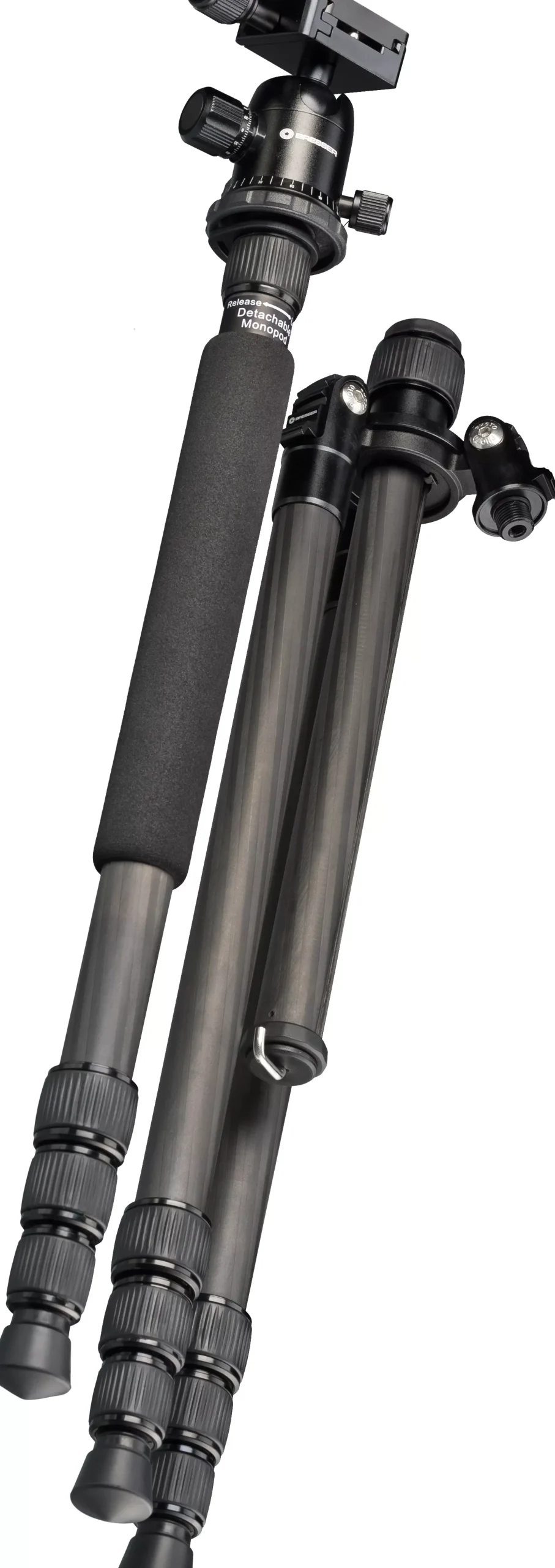 BR-2504X8C-B1 Carbon Kamerastativ bis 10 kg verwendbar als Dreibein-, Einbein- und Bodenstativ>Bresser Store