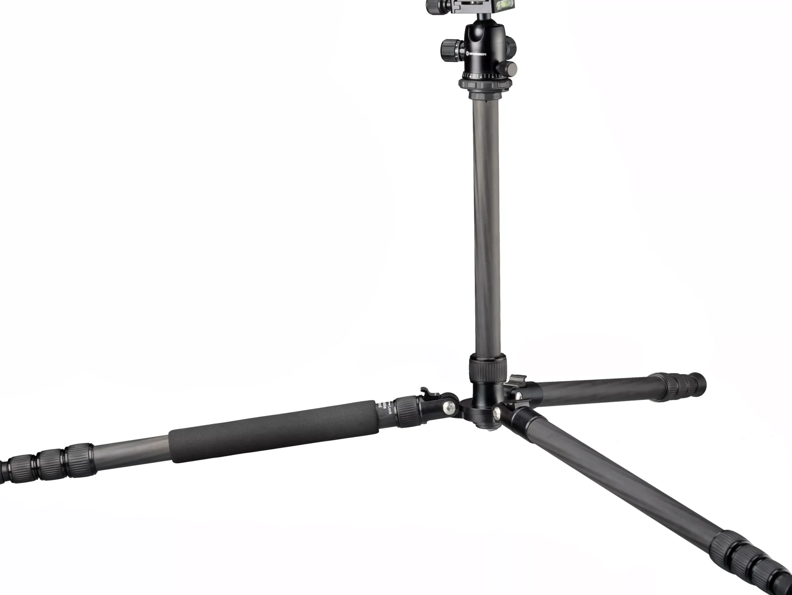 BR-2504X8C-B1 Carbon Kamerastativ bis 10 kg verwendbar als Dreibein-, Einbein- und Bodenstativ>Bresser Store