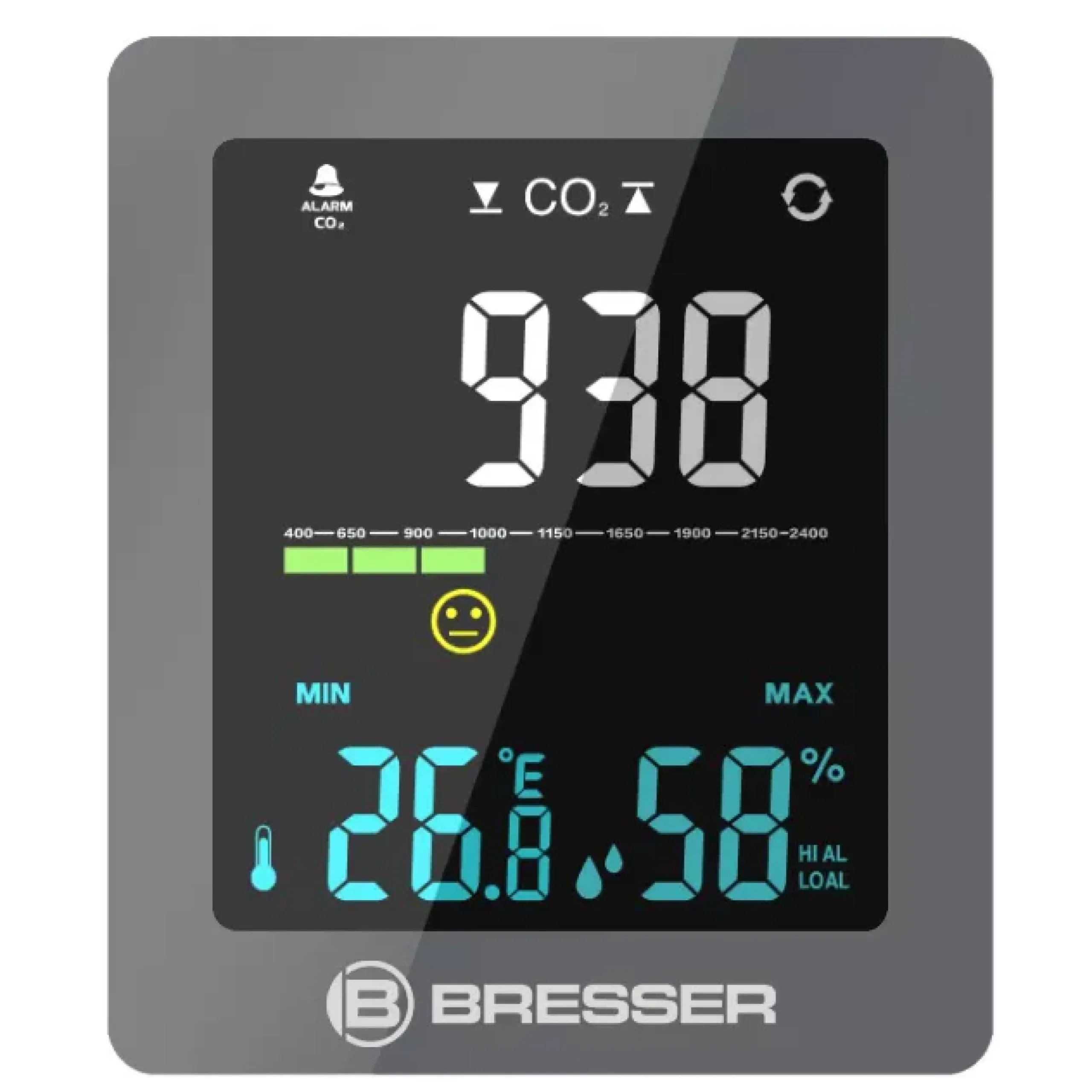 CO2-Luftqualitätsmonitor Smile mit CO2-Ampel>Bresser Best Sale