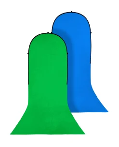 Falthintergrund BR-TR16 180 x 240+240cm mit Schleppe Grün/Blau>Bresser Outlet