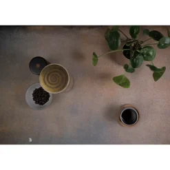 Hintergrundstoff mit Fotomotiv 80 x 120 cm - Abstract Brown Blue><noscript><img width=