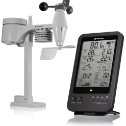 5-in-1-Wetterstation, schwarz>Bresser Discount