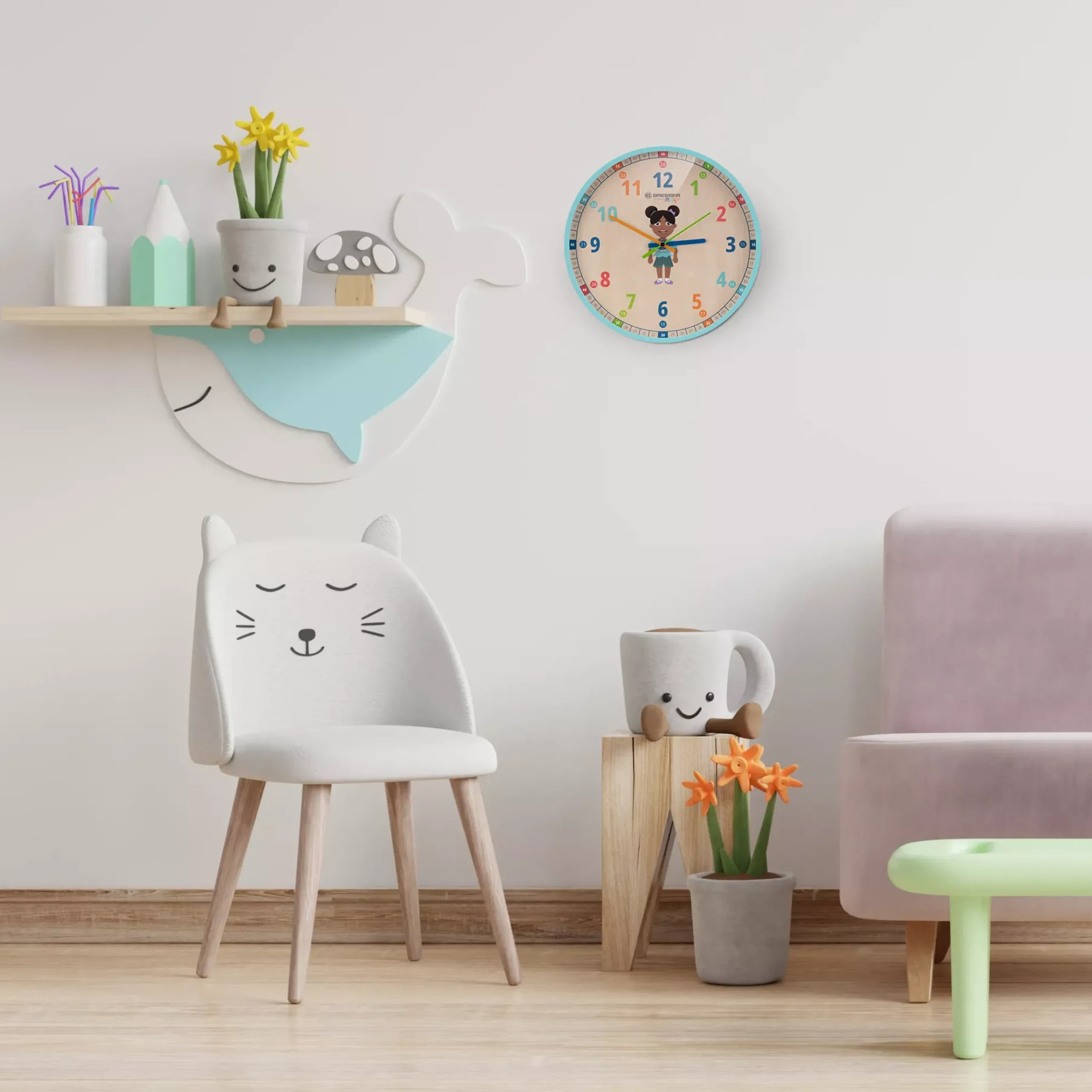 JUNIOR Kinder-Wanduhr>Bresser Clearance