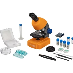 JUNIOR 40x-640x Mikroskop mit Zubehör und Transportkoffer><noscript><img width=
