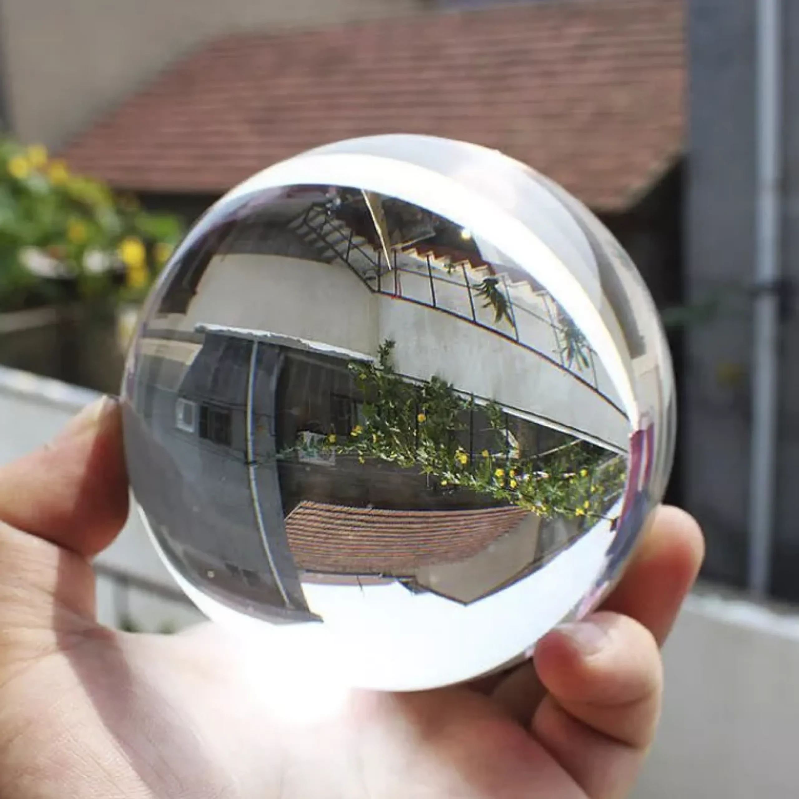 Klarglas-Fotokugel 8 cm für effektvolle Fotos mit 180° Spiegelung>Bresser Cheap