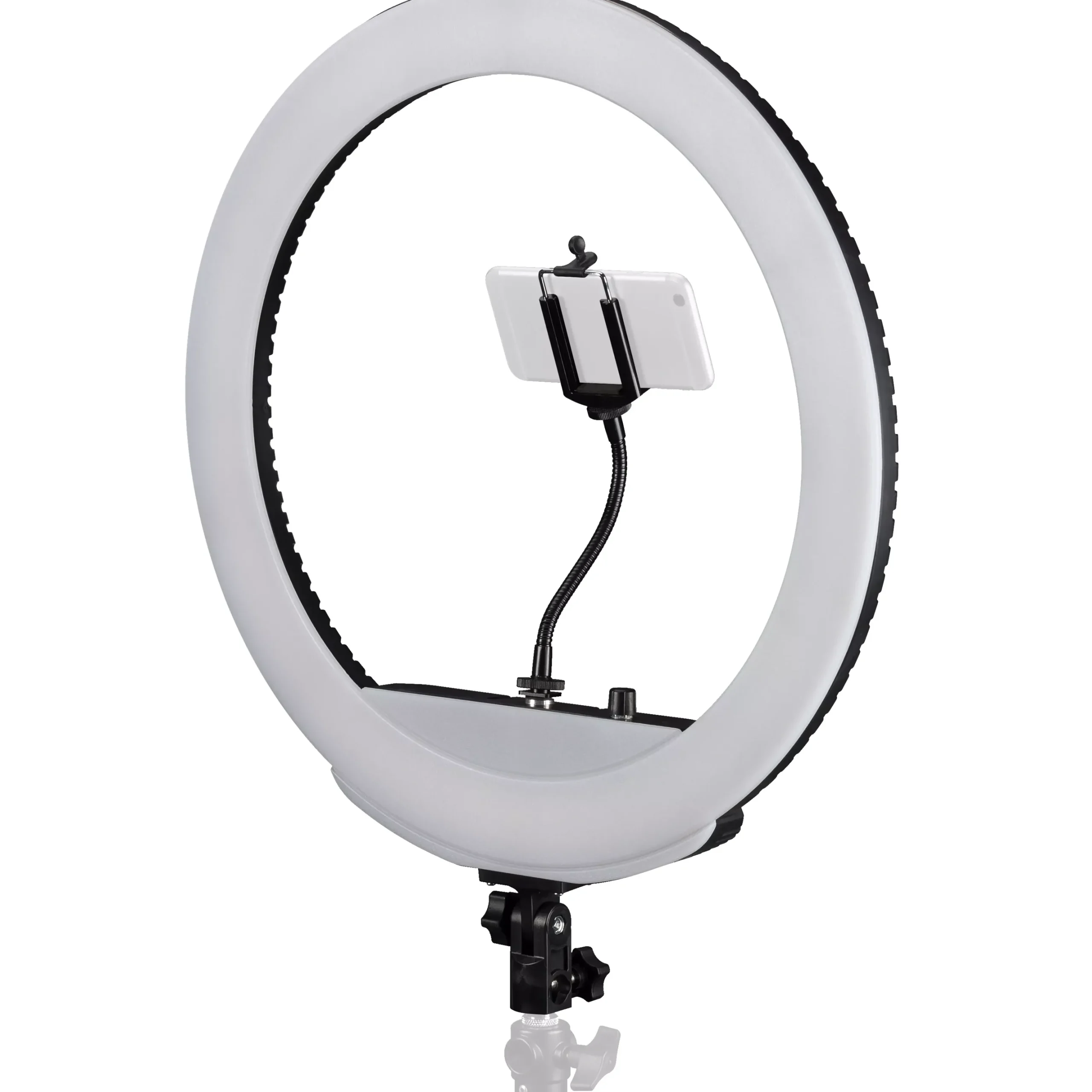 MM-26AB Bi-Color LED Ringlicht 48W dimmbar mit Smartphonehalter und Fernauslöser>Bresser Store