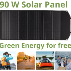 Mobiles Solar-Ladegerät 90 Watt mit USB- u. DC-Anschluss>Bresser Sale