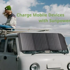 Mobiles Solar-Ladegerät 90 Watt mit USB- u. DC-Anschluss><noscript><img width=