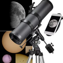 Pollux-II 150/1400 EQ3 Spiegelteleskop mit Smartphone-Adapter & Sonnenfilter><noscript><img width=