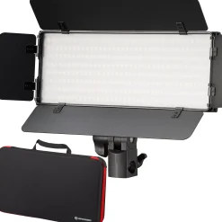 PT 30B-II LED Bi-Color Videoleuchten-Set mit Lichtklappen, Akkus, Netzteil, Fernbedienung und Tasche>Bresser Flash Sale