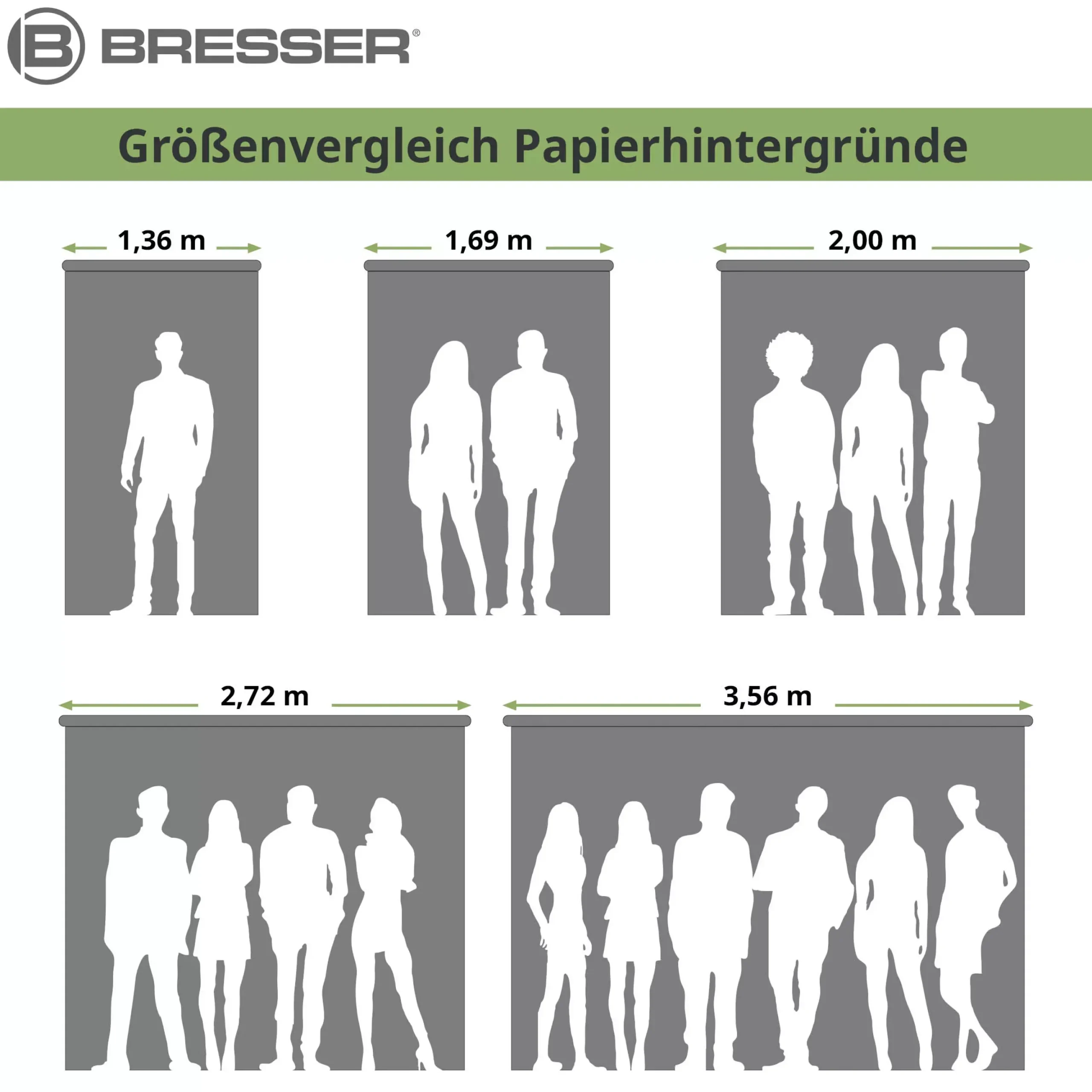 SBP01 Papierhintergrundrolle 2,00 x 11m Arktisch Weiß>Bresser Best Sale
