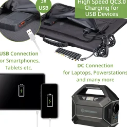 Set Mobile Power-Station 100 W + Solar-Panel 40 W><noscript><img width=