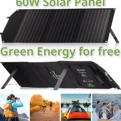 Set Mobile Power-Station 500 W + Solar-Ladegerät 60 W><noscript><img width=