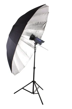 SM-09 Jumbo Reflexschirm silber/schwarz 180 cm>Bresser Best Sale
