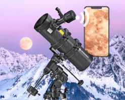 Spica Plus EQ Teleskop-Set inkl. WLAN-Okularkamera><noscript><img width=
