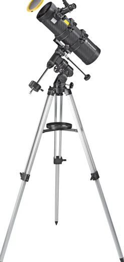 Spica-II 130/1.000 EQ3 Spiegelteleskop mit Smartphone-Adapter & Sonnenfilter>Bresser Shop