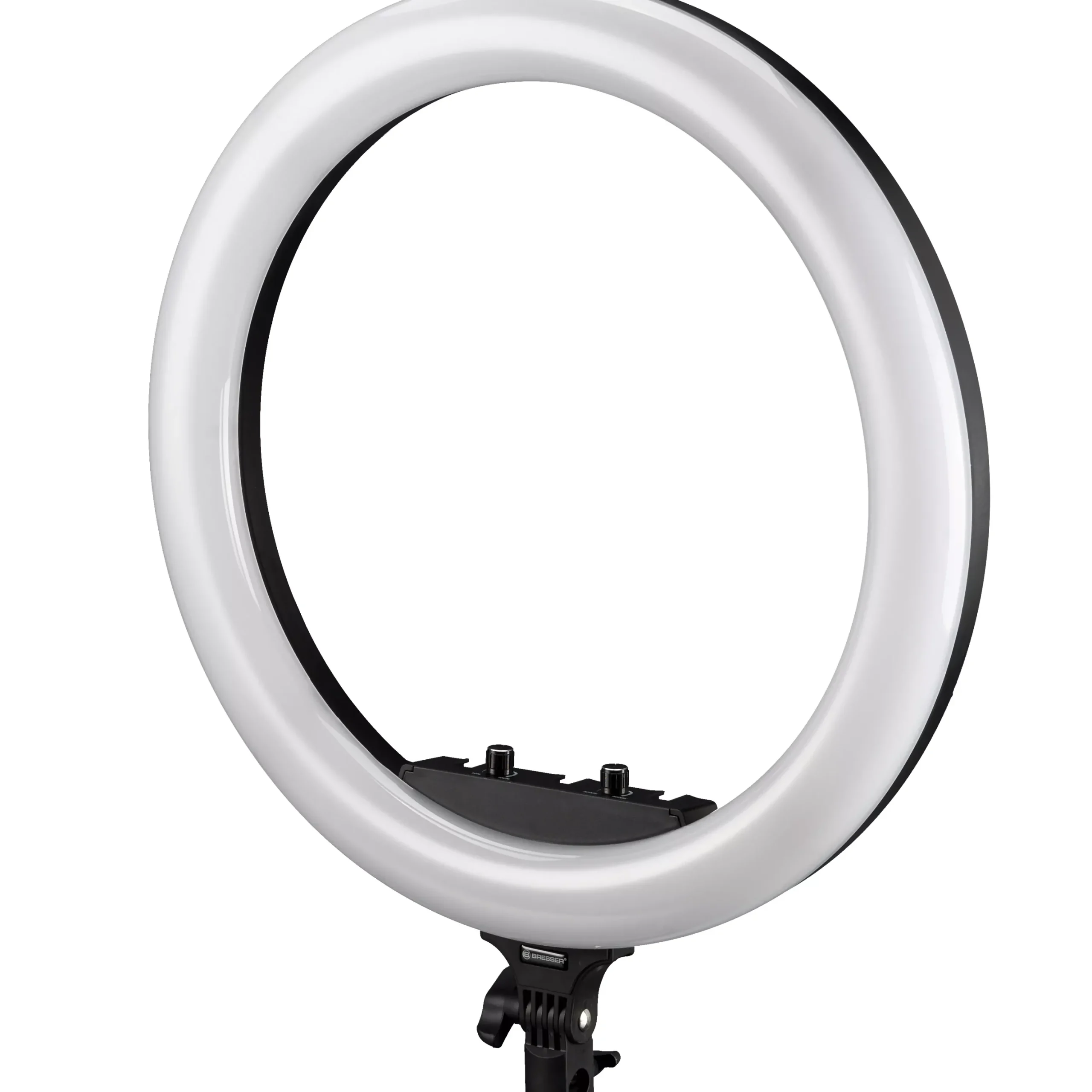 STR-48B Bi-Color LED Ringleuchte 48W dimmbar mit Kamera- und Smartphonehalter>Bresser Cheap