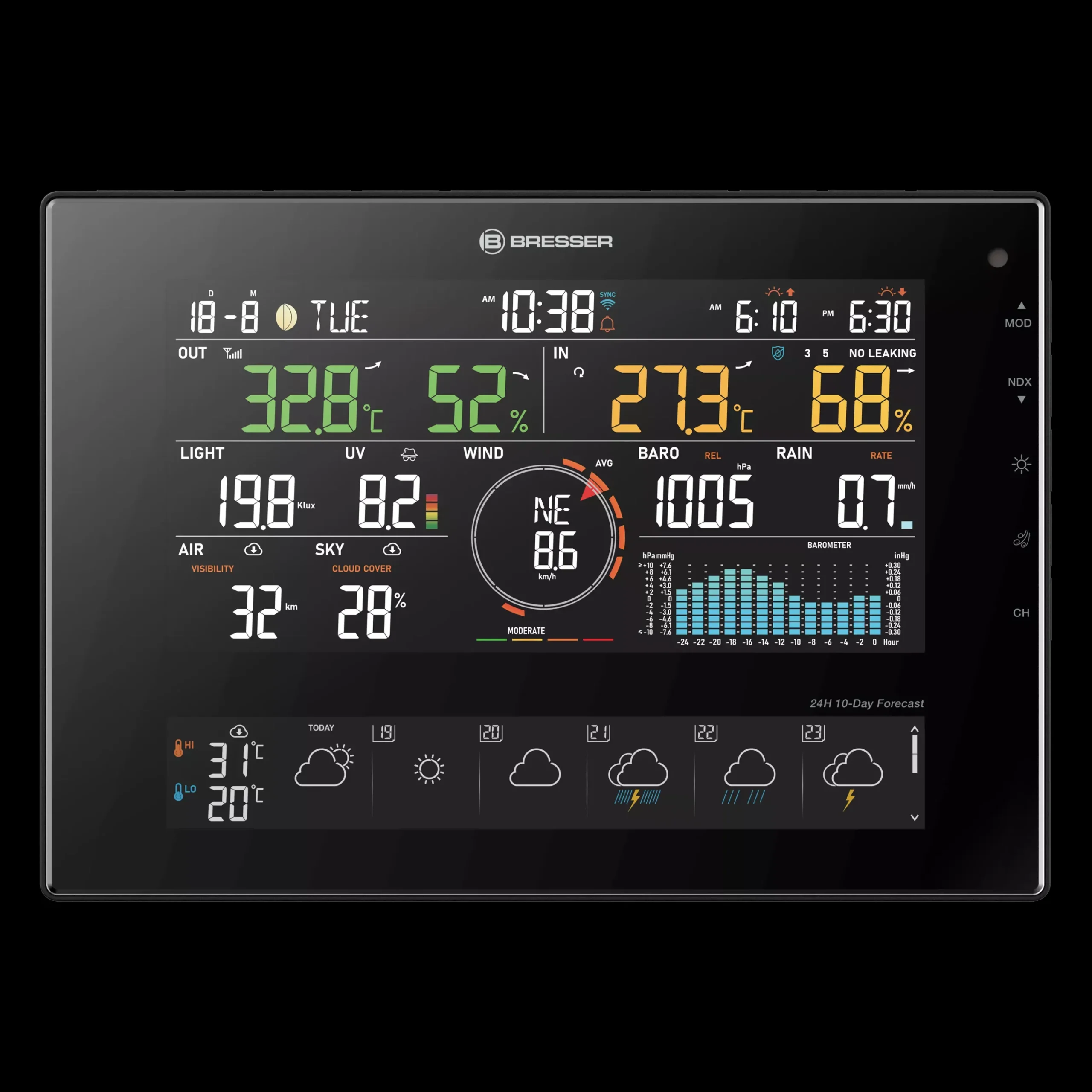 11-Tage 4CAST CV WLAN-Wetterstation 7-in-1>Bresser Best