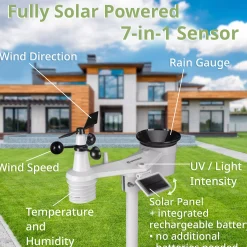 8-Tage 4CAST XL WLAN-Wetterstation 7-in-1 solar><noscript><img width=