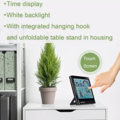 VentAir Thermo-Hygrometer mit Touchscreenfunktion und Lüftungsempfehlung><noscript><img width=
