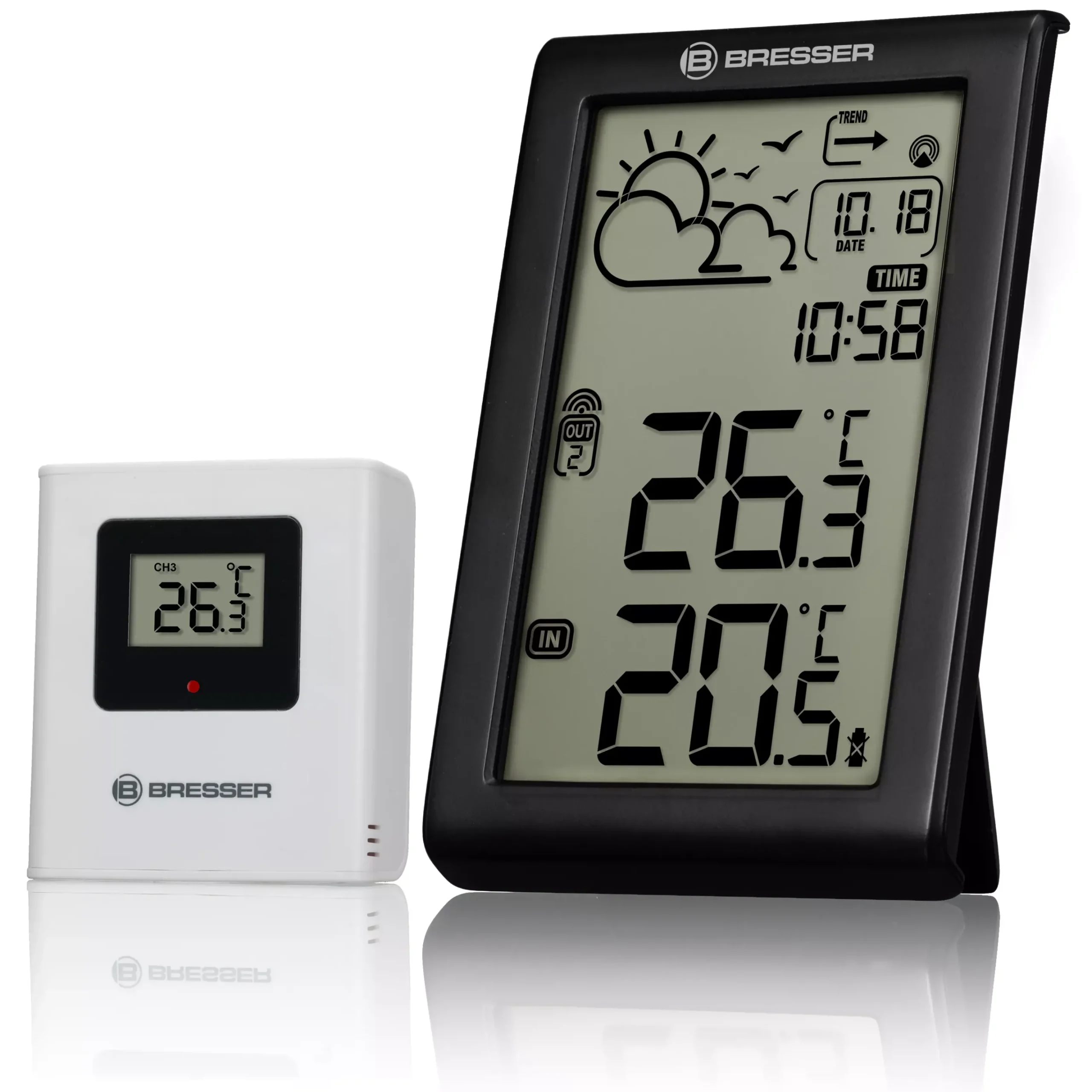 Wetterstation Meteo Temp W mit DCF-Funksignal>Bresser Best