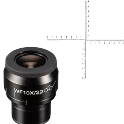 WF 10x/22 Fadenkreuz-Mikrometer-Okular für diverse Science Mikroskope (30)><noscript><img width=