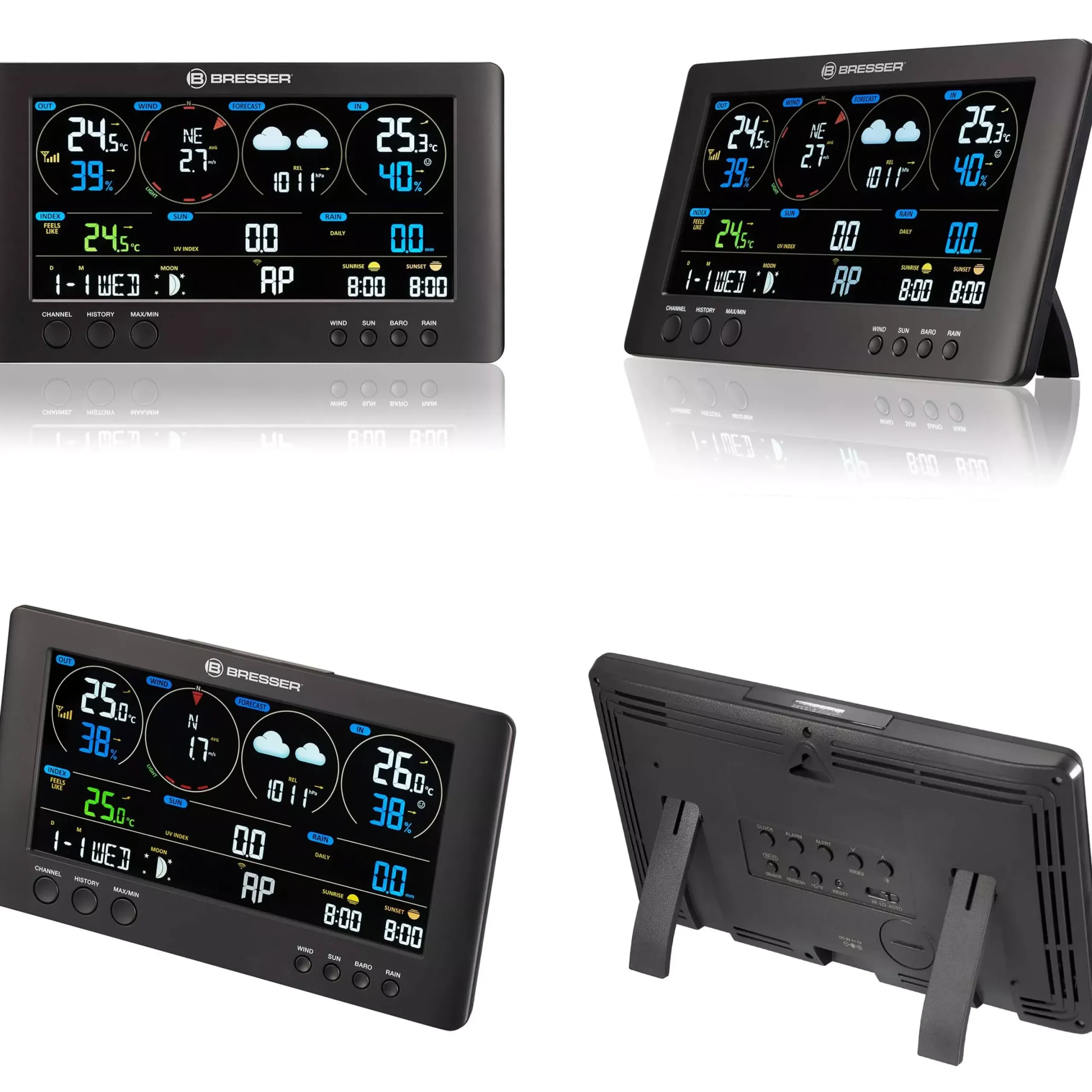 WLAN ClearView Wetterstation mit 7-in-1-Profi-Sensor>Bresser New