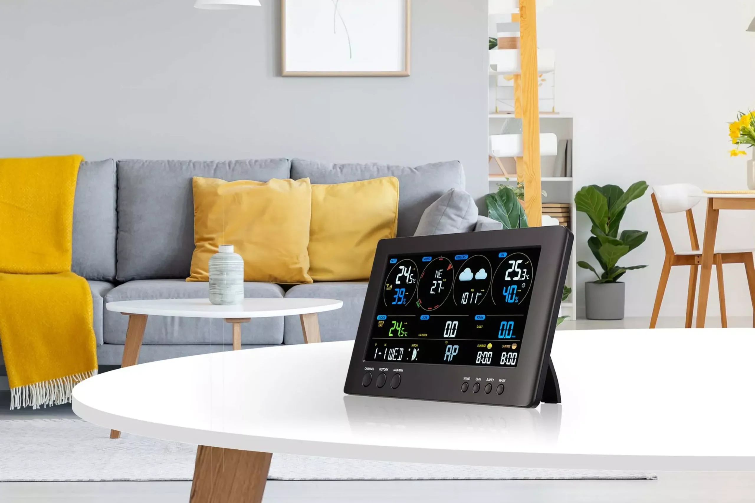 WLAN ClearView Wetterstation mit 7-in-1-Profi-Sensor>Bresser New