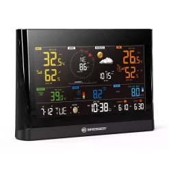 WLAN Comfort Wetterstation mit 7-in-1-Profi-Sensor und modernem Farbdisplay><noscript><img width=