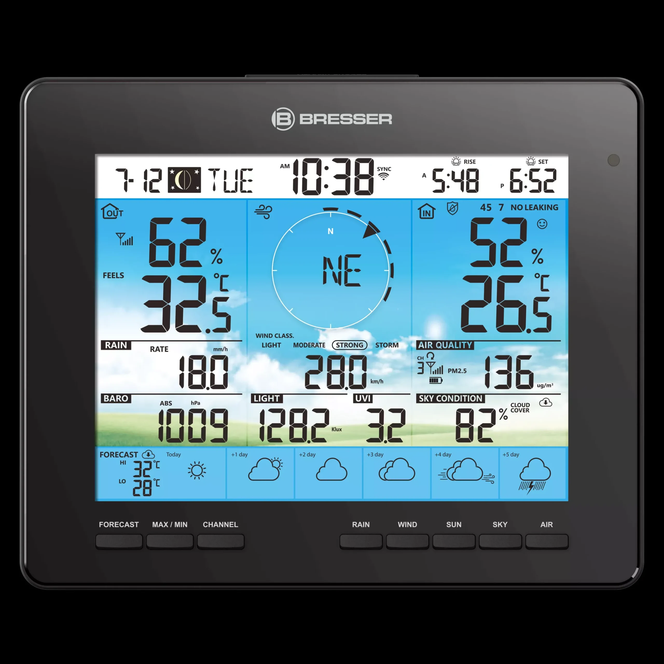 zusätzliche / Ersatz-Basisstation für 7003210 6-Tage 4CAST Wetterstation>Bresser Flash Sale