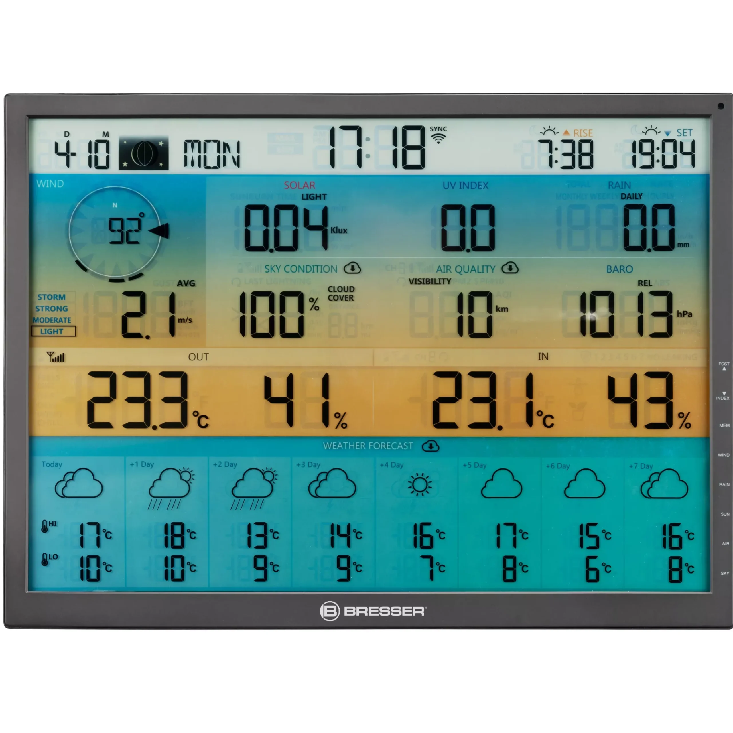 zusätzliche / Ersatz-Basisstation für 7003230 8-Tage 4CAST XL WLAN-Wetterstation>Bresser Fashion