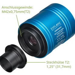 EXPLORE SCIENTIFIC 4K DEEP SKY ASTRO-Kamera & Guider 8,3 MP II><noscript><img width=